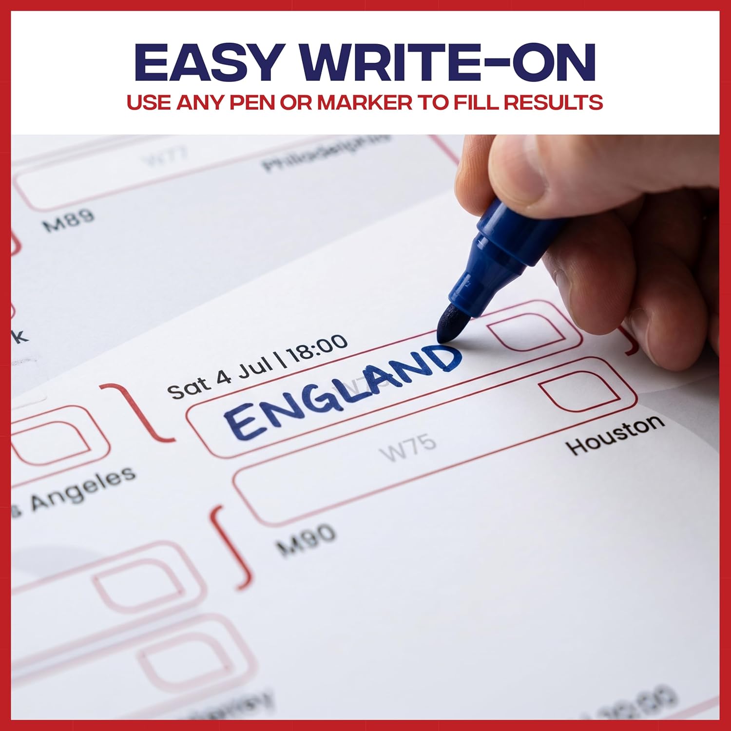 World Cup Wall Chart 2026 | A1 Size 2026 World Cup Football Poster with UK Fixtures, Dates, Kick Off Times, Stadiums & Host Cities | Sweepstake & Prediction Chart