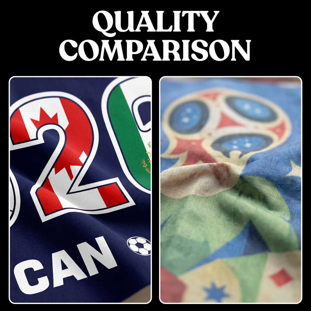 2026 World Cup Welcome Flag 3x5 ft – Double Sided Printed Outdoor Flags with USA, Canada & Mexico Design – Decorative Yard Banner for Soccer Tournament, Lawn, Patio & Sports Fans – Weather Resistant