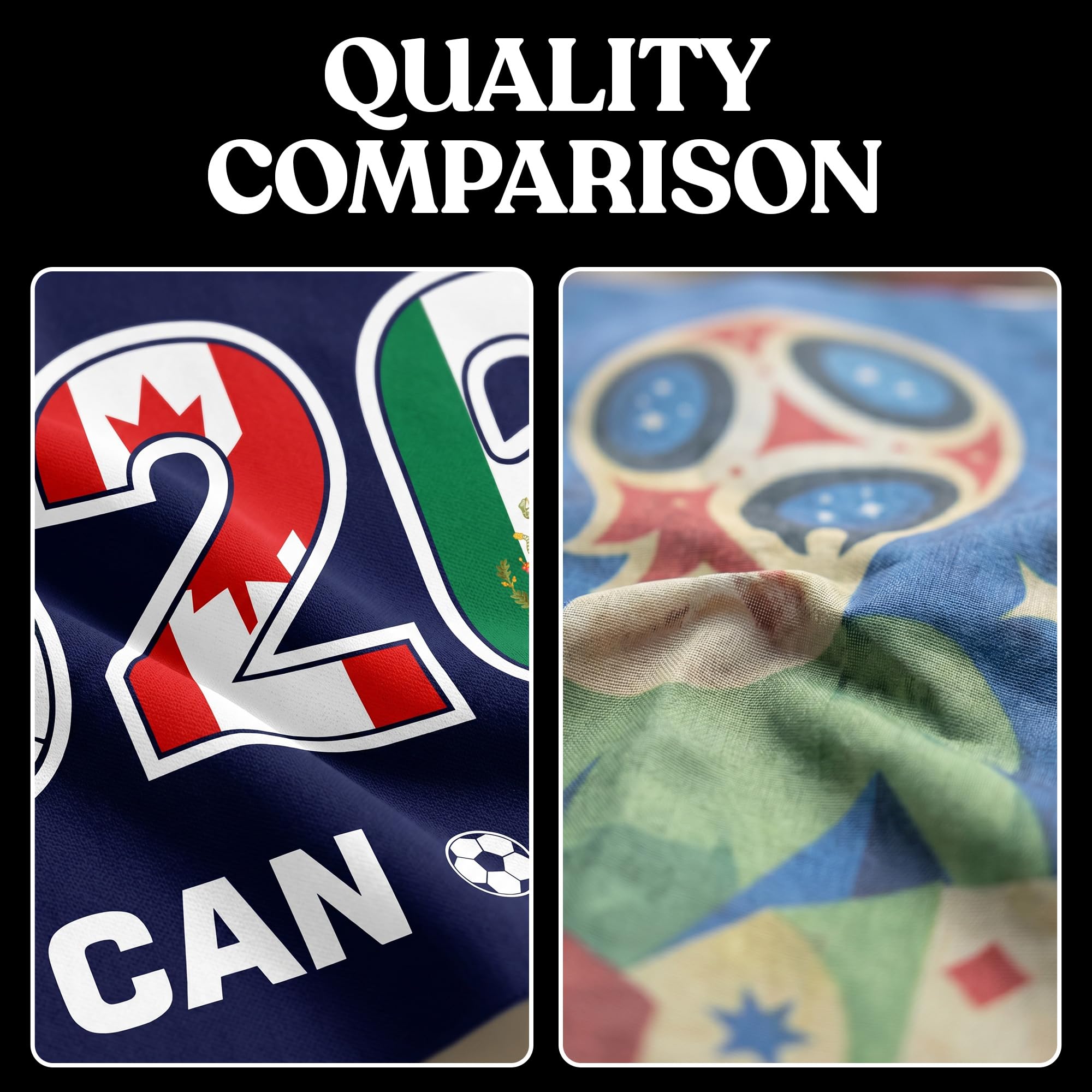 2026 World Cup Welcome Flag 3x5 ft – Double Sided Printed Outdoor Flags with USA, Canada & Mexico Design – Decorative Yard Banner for Soccer Tournament, Lawn, Patio & Sports Fans – Weather Resistant