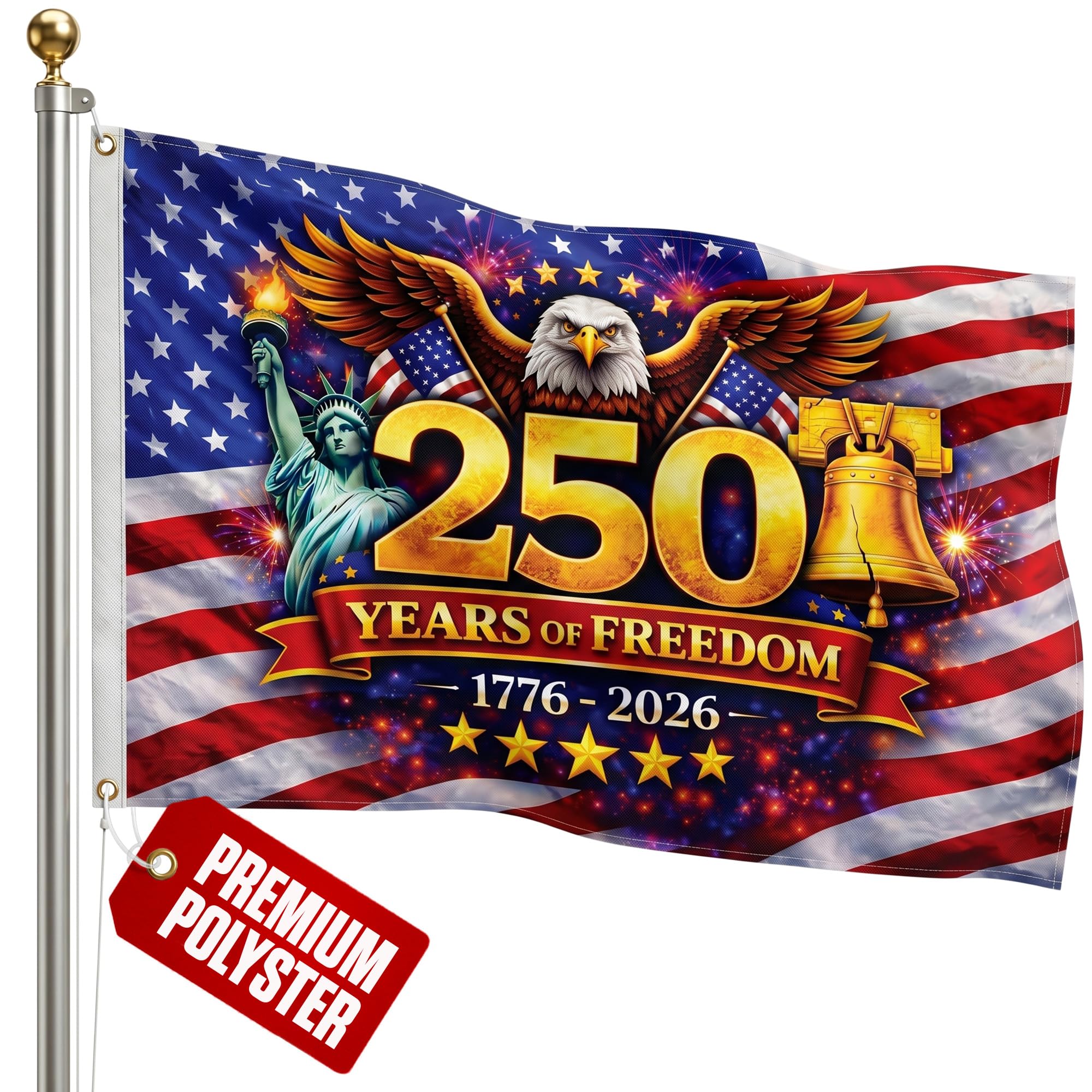2026 World Cup Welcome Flag 3x5 ft – Double Sided Printed Outdoor Flags with USA, Canada & Mexico Design – Decorative Yard Banner for Soccer Tournament, Lawn, Patio & Sports Fans – Weather Resistant
