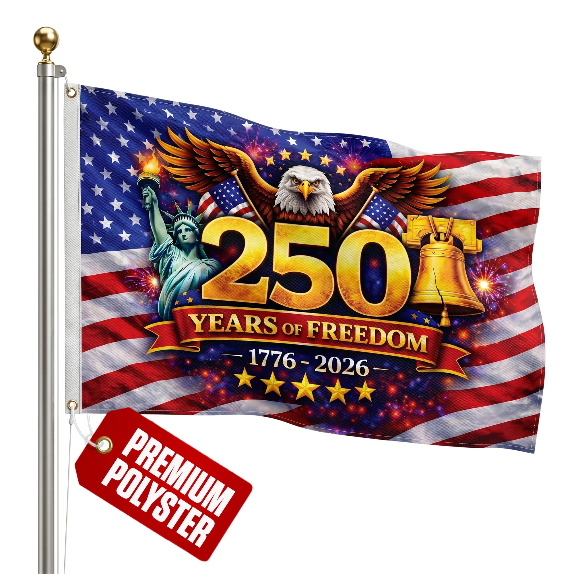 2026 World Cup Welcome Flag 3x5 ft – Double Sided Printed Outdoor Flags with USA, Canada & Mexico Design – Decorative Yard Banner for Soccer Tournament, Lawn, Patio & Sports Fans – Weather Resistant