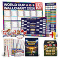 2026 World Cup Wall Chart Ultimate Kit – Large Tournament Bracket Poster + 288 Country Stickers, Action Stickers, Sweepstake Kit, Predictions Cards, Schedule & Accessories – Soccer Fan Party Pack
