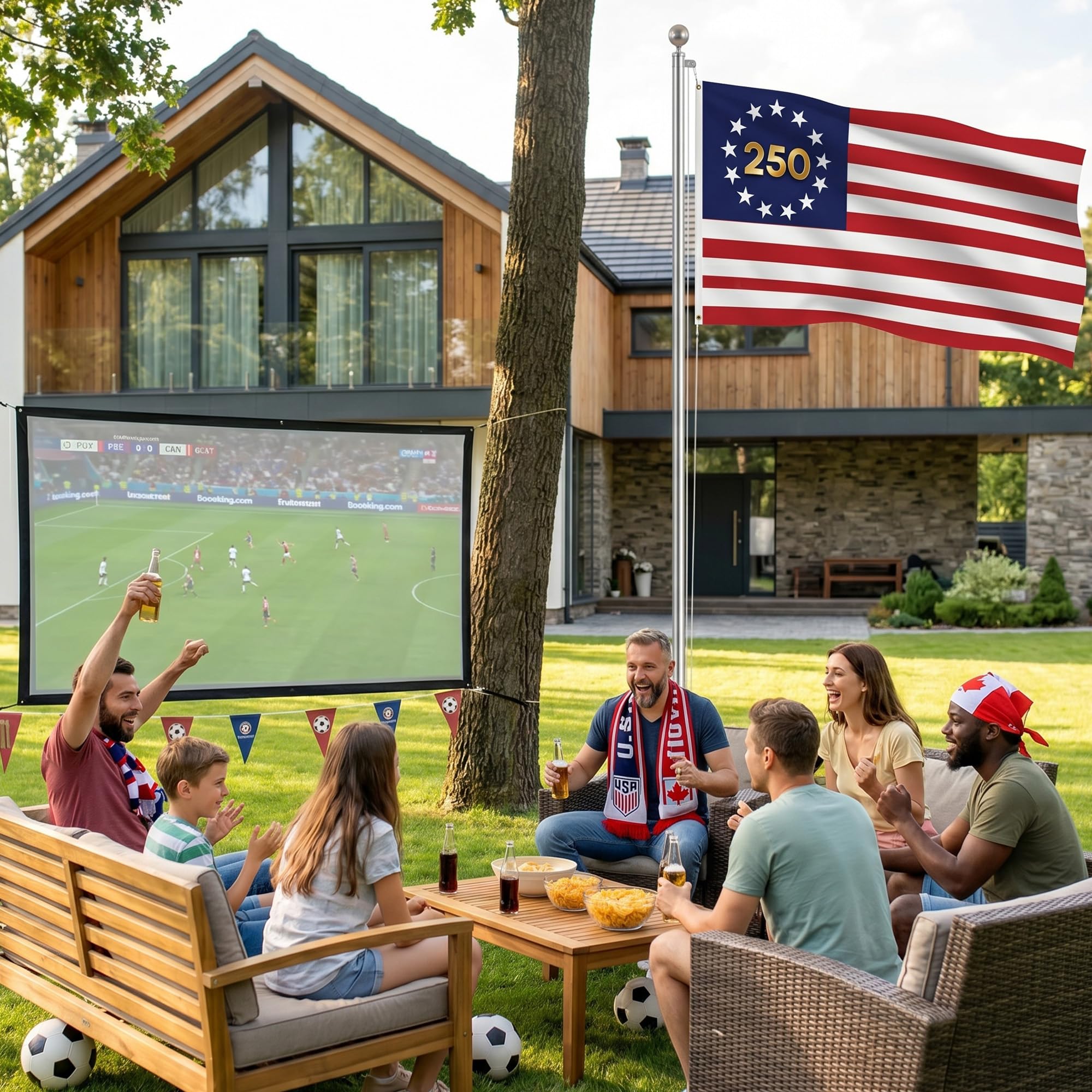 2026 World Cup Welcome Flag 3x5 ft – Double Sided Printed Outdoor Flags with USA, Canada & Mexico Design – Decorative Yard Banner for Soccer Tournament, Lawn, Patio & Sports Fans – Weather Resistant