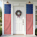 USA 250 Years Porch Banner 14x72 Inch – 2 Patriotic 250th Anniversary Banners For 4th of July Decorations – Red Navy Blue Eagle USA Map Stars - Vertical Hanging Entryway Décor