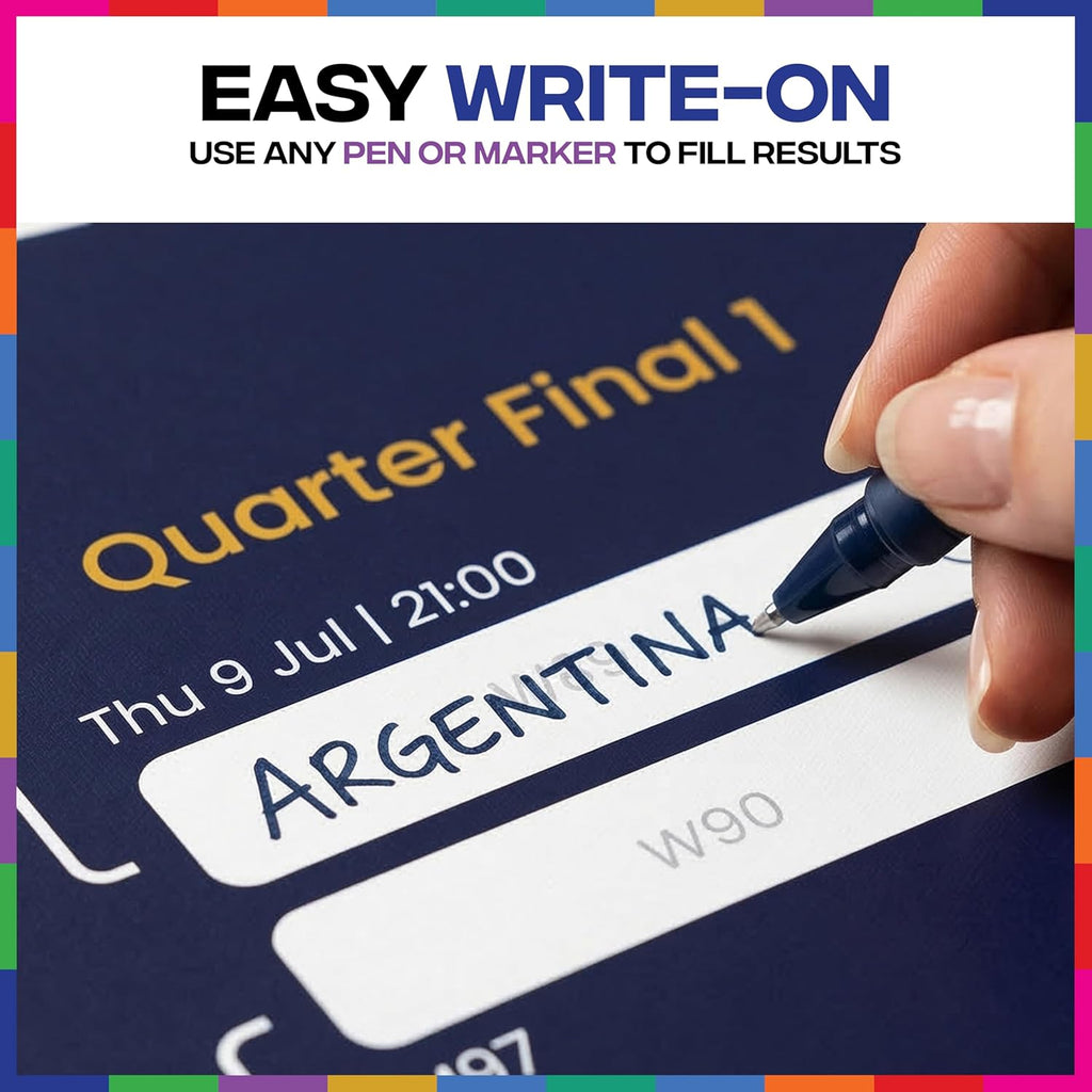 World Cup Wall Chart 2026 | A1 Size 2026 World Cup Football Poster with UK Fixtures, Dates, Kick Off Times, Stadiums & Host Cities | World Cup Sweepstake & Prediction Chart
