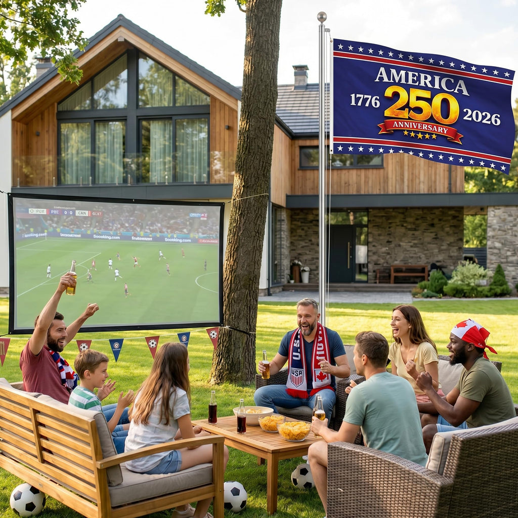 2026 World Cup Welcome Flag 3x5 ft – Double Sided Printed Outdoor Flags with USA, Canada & Mexico Design – Decorative Yard Banner for Soccer Tournament, Lawn, Patio & Sports Fans – Weather Resistant
