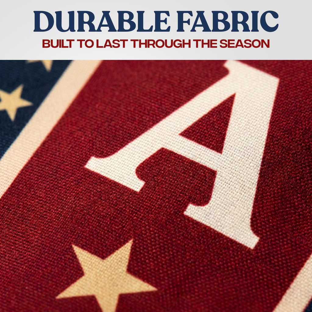 USA 250 Years Porch Banner 14x72 Inch – 2 Patriotic 250th Anniversary Banners For 4th of July Decorations – Red Navy Blue Eagle USA Map Stars - Vertical Hanging Entryway Décor