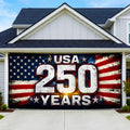 USA 250th Anniversary Garage Door Banner 7x16 Ft – America 1776 2026 Patriotic Bald Eagle Outdoor Large Banner 4th of July, Independence Day, America Home Decor