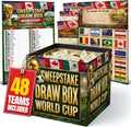 2026 World Cup Sweepstake Kit with Draw Box - All 48 Teams Flags Cutouts Funny Odds Cards with Draw Result Sheet - Sweepstake Kit for Sports Clubs, Workplaces, Friends Groups